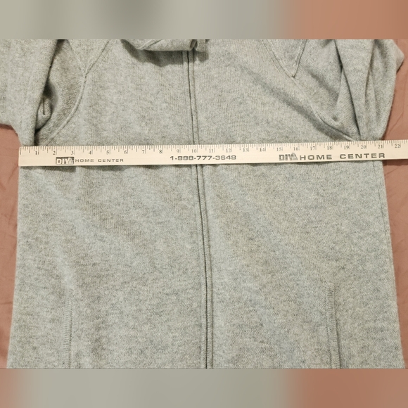 Mens naked cashmere zip up hoodie - Picture 3 of 6